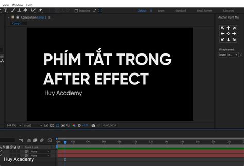 After Effect Huyacademy Trung T M O T O Thi T K Chuy N Nghi P