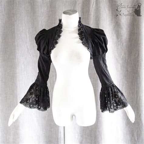 Black Gothic Shrug Victorian Style Halloween Costume