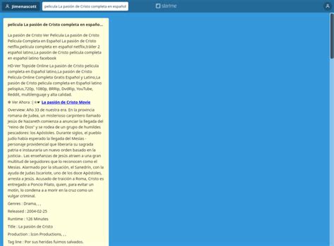 Pelicula La Pasi N De Cristo Completa En Espa Ol Start Me