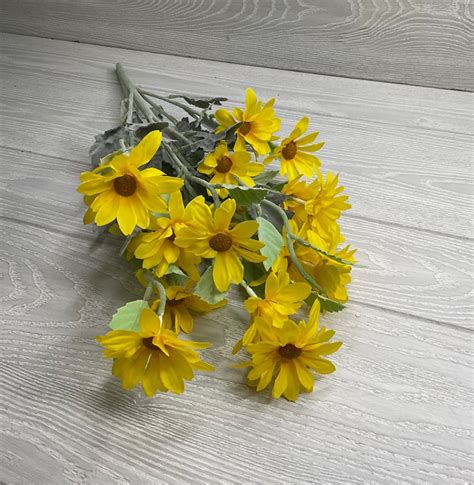 Yellow Daisies Daisy Flower Bush Greenery Market