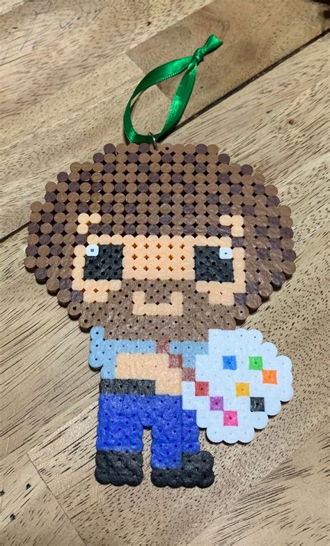 Bob Ross Perler Bead Ornament Bit Etsy