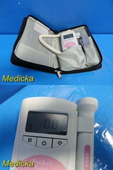 Used Contec Sonoline B Pocket W Cd Probe Case Pink Fetal