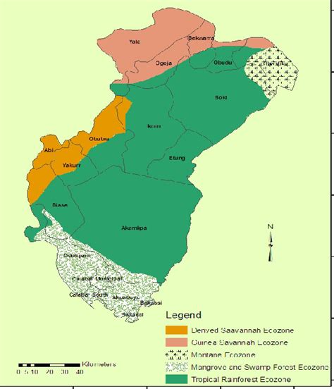 Map of Cross River State showing the study area. | Download Scientific ...