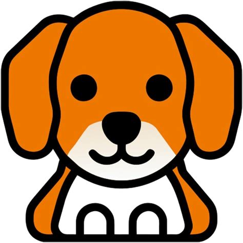 cute dog icon premium vector