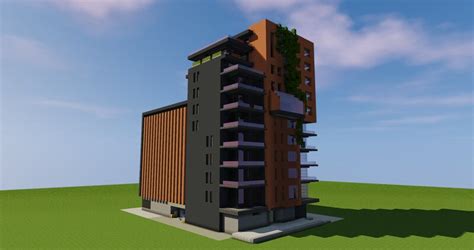 Mid Rise Modern Apartment Building Minecraft Map