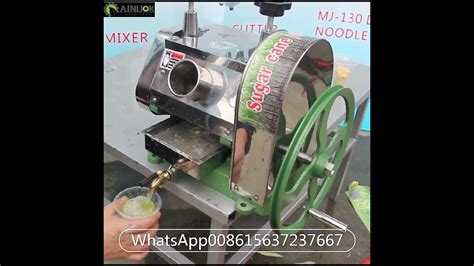 Manual Sugar Cane Juicer2 Youtube