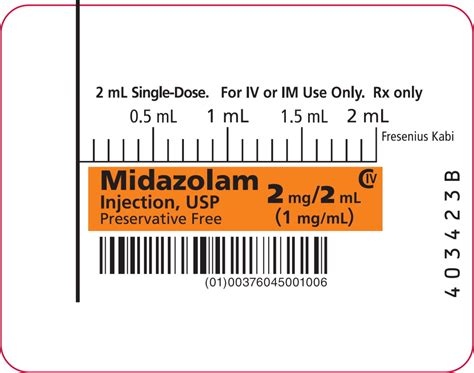 Midazolam Injection Package Insert Drugs