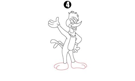 Woody WoodPecker Drawing Step By Step - Cool Drawing Idea