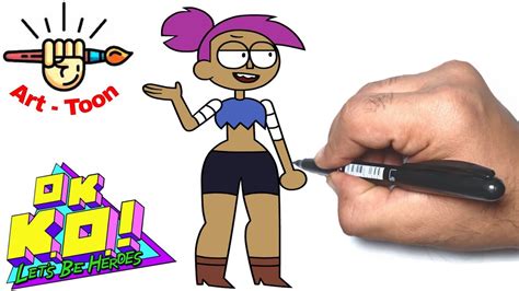 How To Draw Enid From Ok Ko Lets Be Heroes Step By Step Youtube