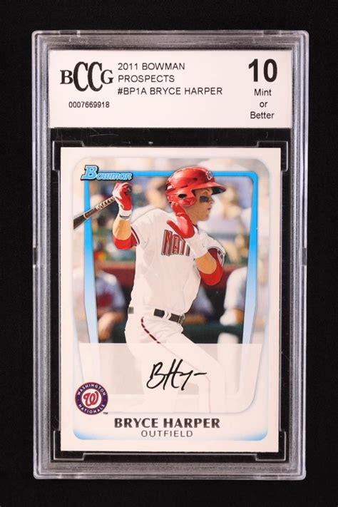 Bryce Harper Bowman Prospects Bp A Rc Bccg Pristine Auction