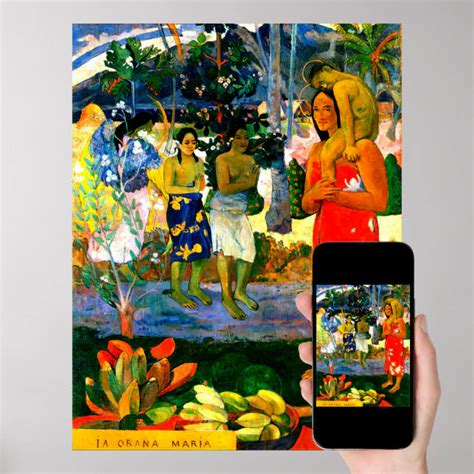 Hail Mary Ia Orana Maria By Paul Gauguin Poster Zazzle