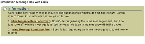 blaf guidelines message box