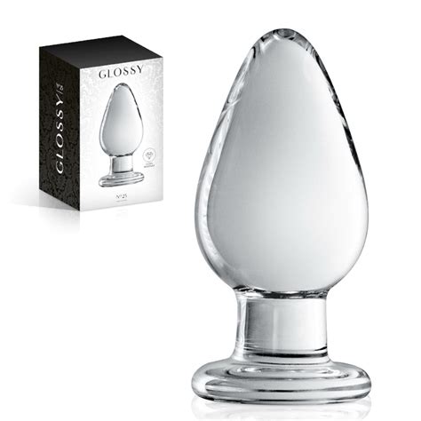 Plug Anal em Vidro Glossy nº 25 LX Sex Shop