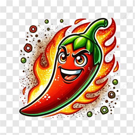 Funny Hot Pepper Character With Expressions Cartoon Chili Pepper Red PNG Transparent Image
