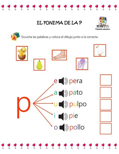 Ficha Online De El Fonema Para 3 De Kinder Puedes Hacer Los