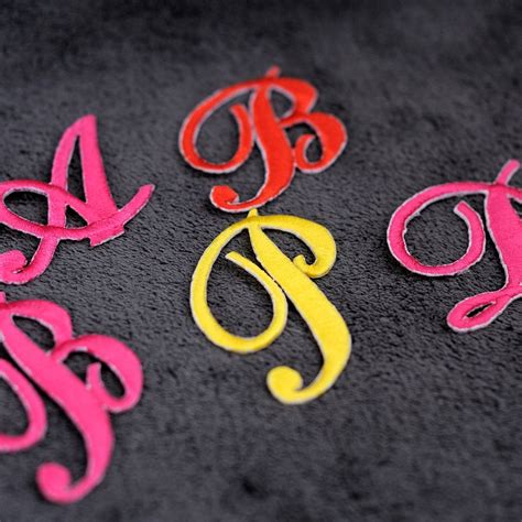 Embroidered Iron On Letters Etsy