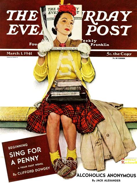 Cover Girl Saturday Evening Post March 1 1941 Cover Illustration