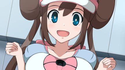 long hair brunette solo anime anime girls Pokémon Rosa Pokémon twintails artwork