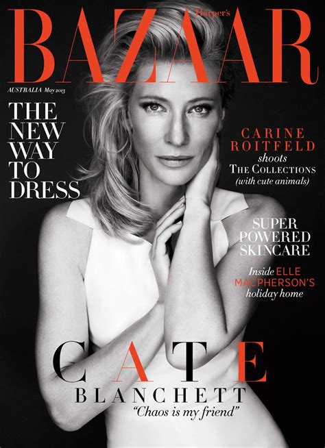 Cate Blanchett Graces Harpers Bazaar Australia May 2013 Cover