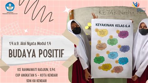 A Aksi Nyata Modul Budaya Positif Keyakinan Kelas Youtube