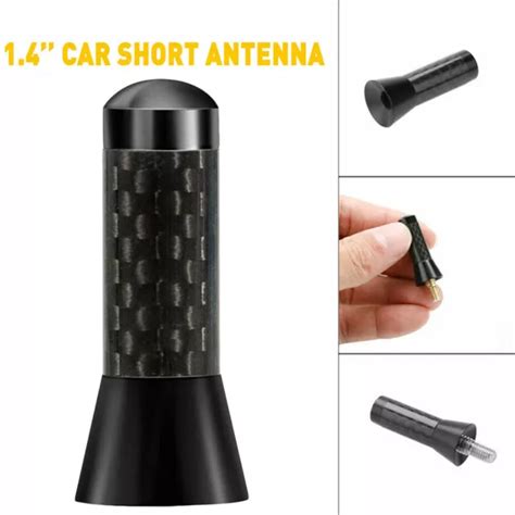 Uk Carbon Bee Sting Stubby Short Car Mast Aerial Antenna Arial Upgrade