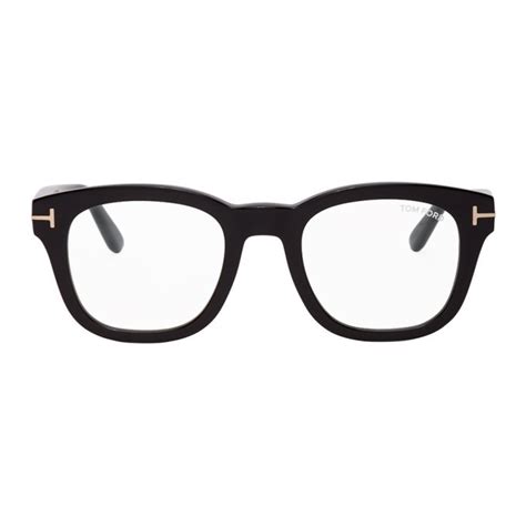 Tom Ford Black Classic Square Glasses Tom Ford