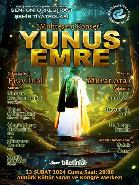 Yunus Emre Muhteşem Konser EBB Konseri Biletleri biletinial