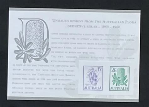 1994 Replica Card No30 Unissued Designs Aust Flora 1959 60 Pre