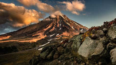 Papel De Parede Natureza Panorama Montanhas Nuvens 1920x1080