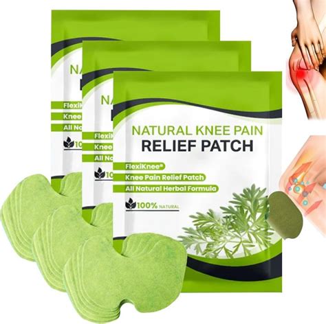 Flexiknee Natural Knee Pain Patch Herbal Knee Patches For Relief Long