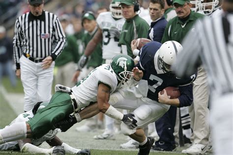 Michigan State football helmets through the years