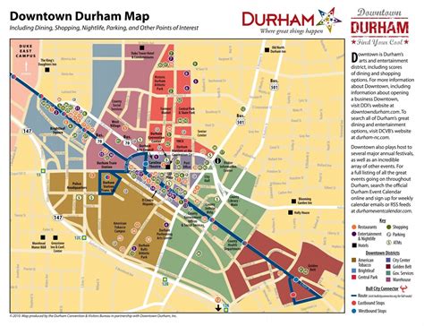 Downtown Durham Map