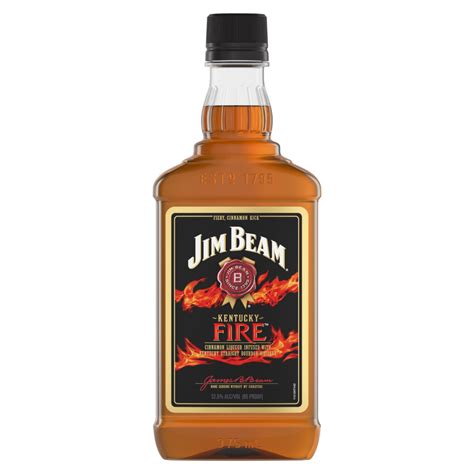 Jim Beam Cinnamon Flavored Whiskey Kentucky Fire 375 Ml Applejack