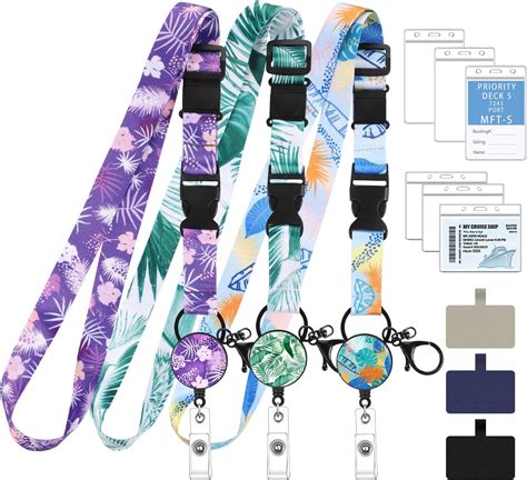 Amazon 3 Pack Cruise Lanyards For Cruise Ship Cards With