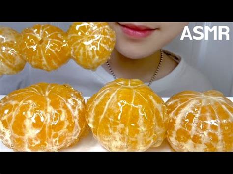 Asmr Tangerine Tanghulu Mukbang Youtube