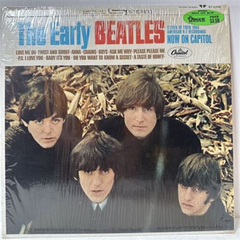 The Beatles The Early Beatles Lp Vinyl 1964 Capitol St2309 Nmex “shrink” 1st Pr