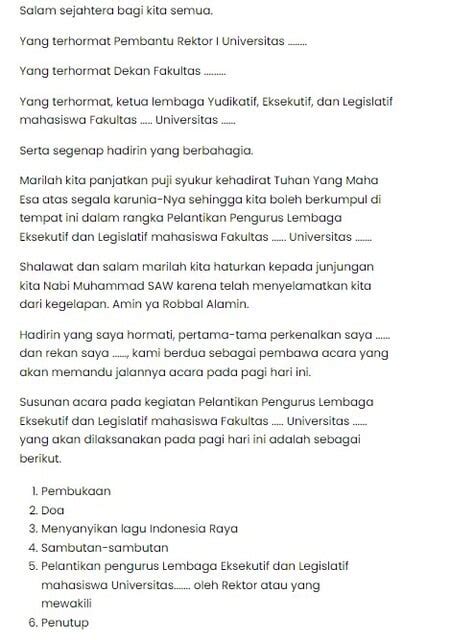 Teks Mc Formal Wisuda Universitas Terbaik Kumpulan Contoh Teks Mc Riset