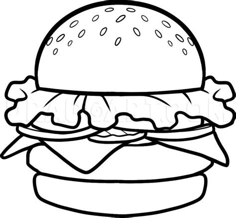 How To Draw A Krabby Patty Step By Step Drawing Guide By Dawn Di 2024