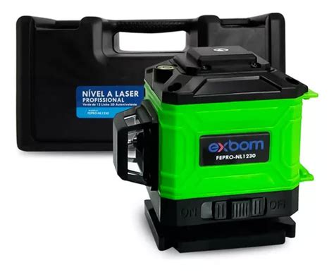 Nivel Laser 3d Verde Autonivelante 12 Linhas Controle Frete grátis