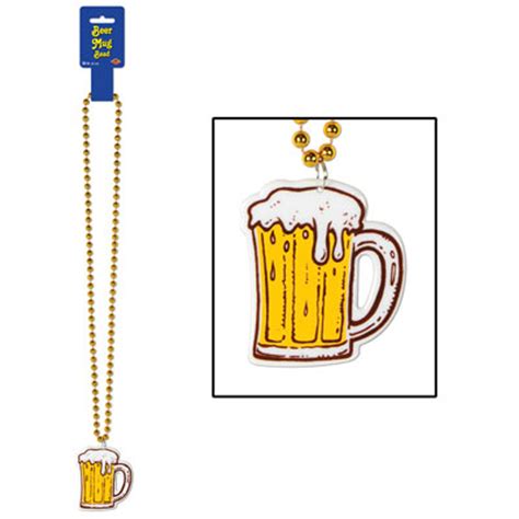 Beer Mug Party Bead Necklace - GermanSteins.com