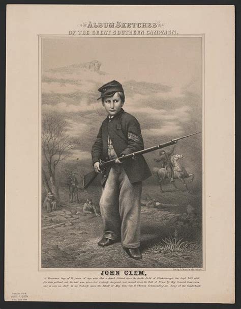 John Clem A Drummer Boy Of 12 Years Of Age Who Shot A Rebel Colonel Upon The Battle Field Of