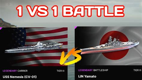 Uss Nemesis Vs Ijn Yamato Modern Warships Youtube