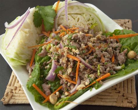 Nam Sod Thai Pork Salad Recipe Pork Salad Recipes Pork Salad