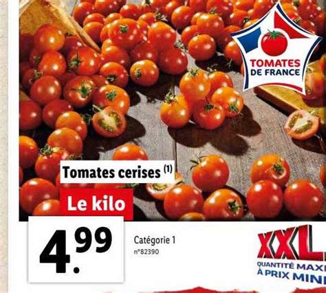 Promo Tomates Cerises Chez Lidl Icatalogue Fr