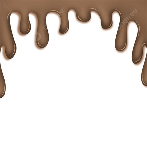 Hand Drawing Chocolate Melted Decoration, Chocolate Illustration ...