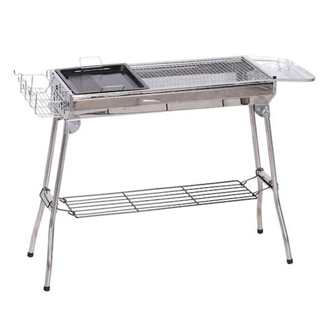 Have A Question About Outsunny Portable Folding Charcoal Bbq Grill In