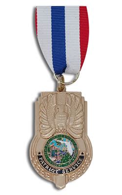 Palm Beach Co Sheriff Patriot Service Medal - ER Badge