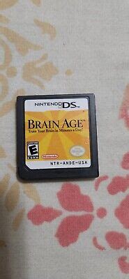 BRAIN AGE TRAIN YOUR BRAIN IN MINUTES A DAY NINTENDO DS Same Day Ship