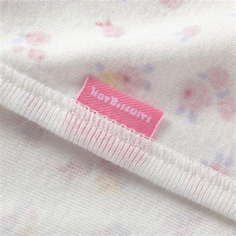 HOT BISCUITS ミキハウス フライス 短肌着 プリント柄 ピンク ブルー マルチカラー cm cm ホットビスケッツ