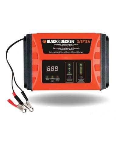 Cargador Automatico De Bateria Bc12 12v Dc 2 8 12 A Black Decker